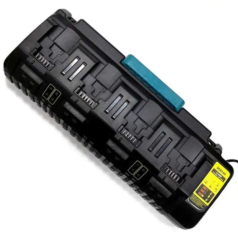 Pour Dewalt DCB104 14.4V-18V 3A Remplacement du chargeur de batterie Li-Ion à quatre ports Compatible avec DCB102 DCB118 DCB200 