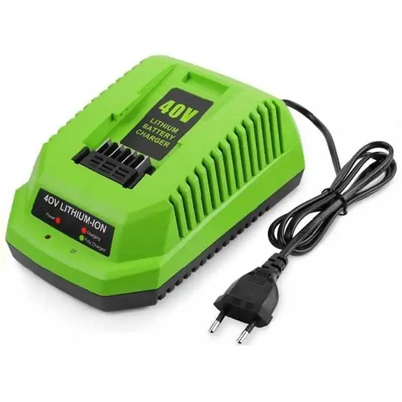 Sostituzione rapida del caricatore della batteria agli ioni di litio da 40 V per utensili elettrici GreenWorks G-MAX 29472 ELE E