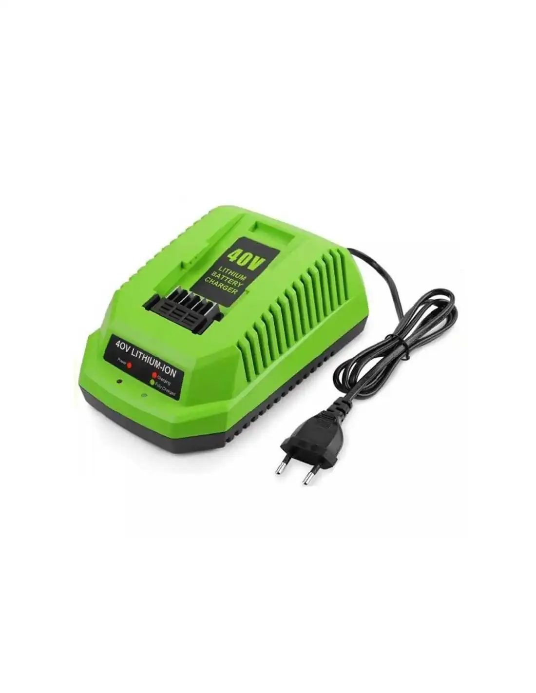 Sostituzione rapida del caricatore della batteria agli ioni di litio da 40 V per utensili elettrici GreenWorks G-MAX 29472