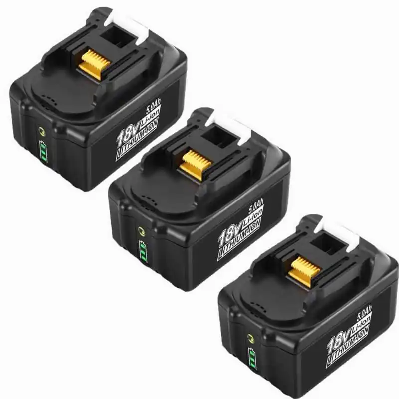 For Makita 18V 5.0Ah BL1850B Li-ion LXT Battery Replacement (3 Pack) ELE ELEOPTION - 1