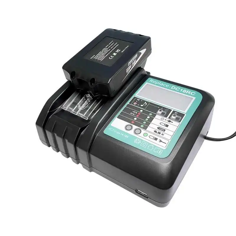 Chargeur 2BL1850 + DC18RC 3.0AH pour Makita 14.4V-18V Chargeurs de batterie  Li-ion – Dasbatteries