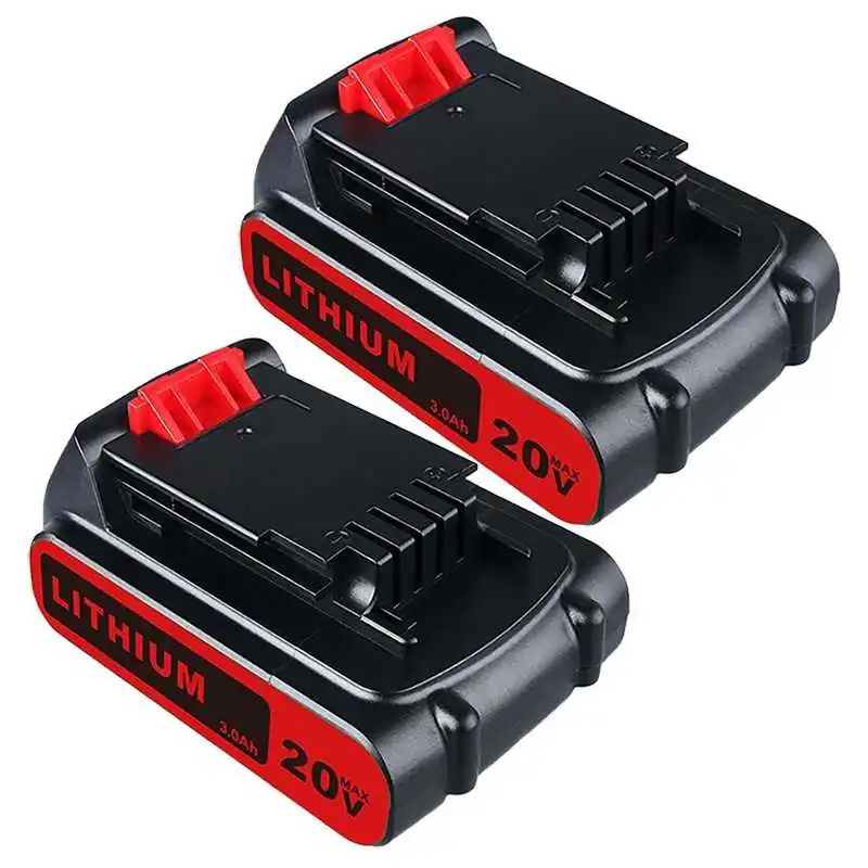 For Black & Decker 20V 3.0Ah LBXR20 Li-ion Battery Replacement (Twin Pack) ELE ELEOPTION - 1