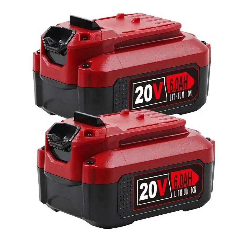 For Craftsman 6.0Ah 20V CMCB204 CMCB202 CMCB206 Lithium-Ion Battery Replacement (Twin Pack) ELE ELEOPTION - 1