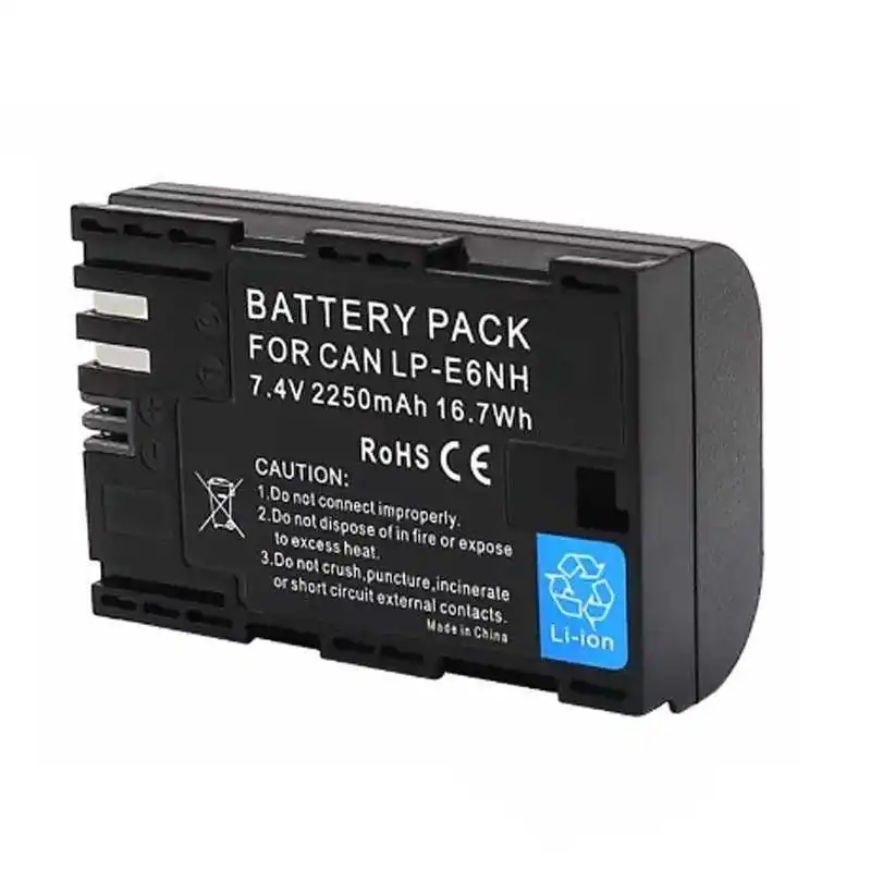 Pour le remplacement de la batterie au lithium-ion rechargeable Canon LP-E6NH 2250mAh / 7.4V ELE ELEOPTION - 1