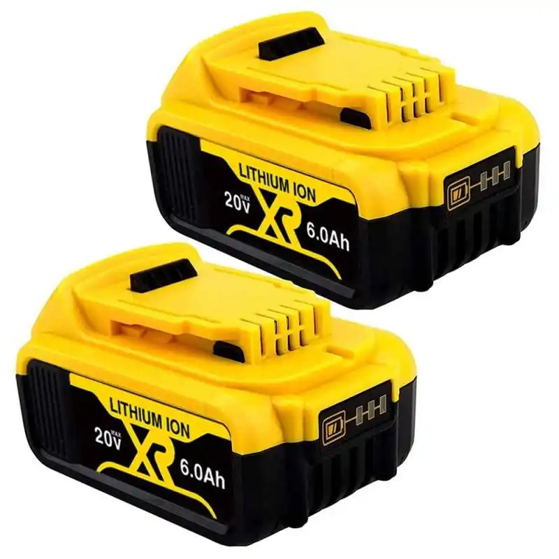For DeWalt 20V Max XR 6.0Ah DCB200 Lithium-Ion Battery Replacement (Twin Pack) ELE ELEOPTION - 1