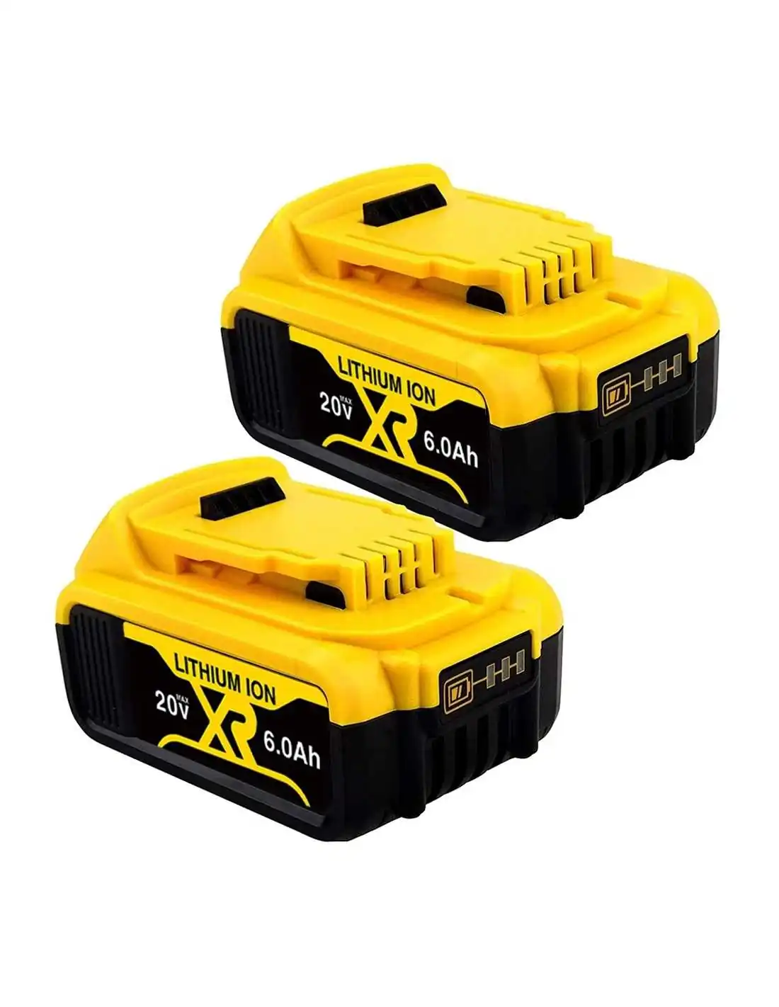 For DeWalt 20V Max XR 6.0Ah DCB200 Lithium-Ion Battery Replacement (Twin Pack)