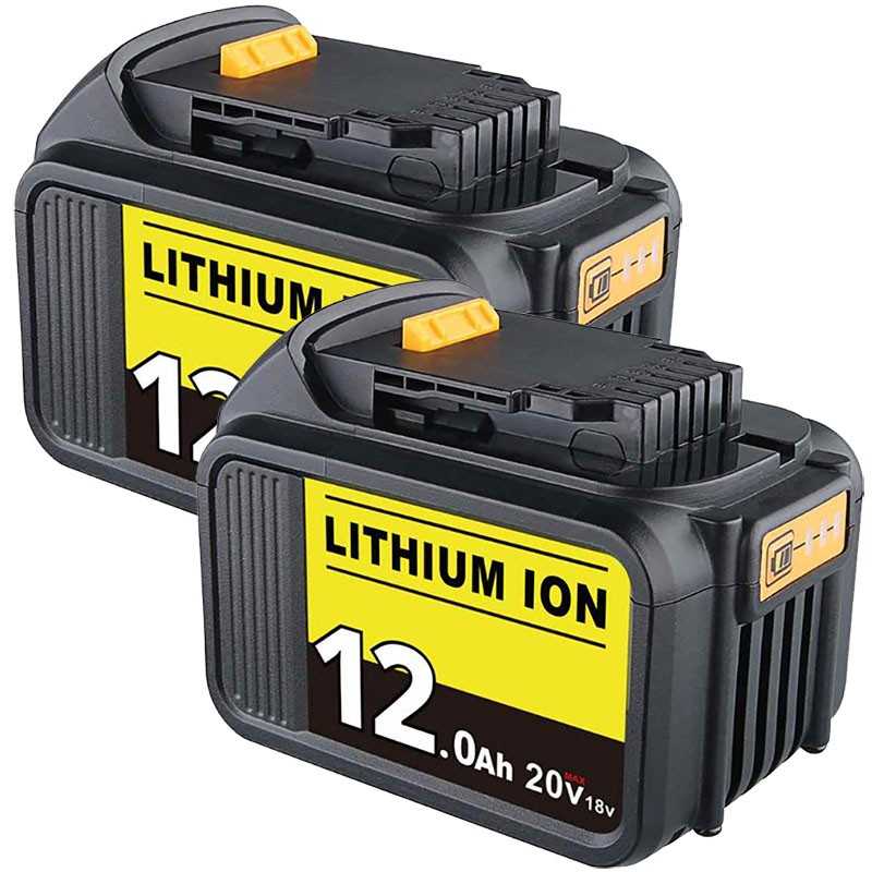 For DeWalt 18V/20V Max 12.0Ah DCB200 Lithium-Ion Battery Replacement (Twin Pack) ELE ELEOPTION - 1