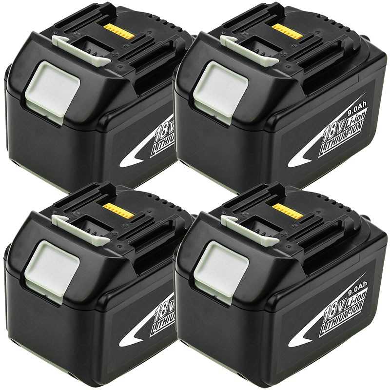 For Makita 18V 9.0Ah BL1890 Lithium-Ion Battery Replacement (4 Pack) ELE ELEOPTION - 1
