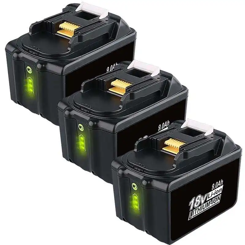For Makita 18V 9.0Ah BL1890B Lithium-Ion Battery Replacement (3 Pack) ELE ELEOPTION - 1
