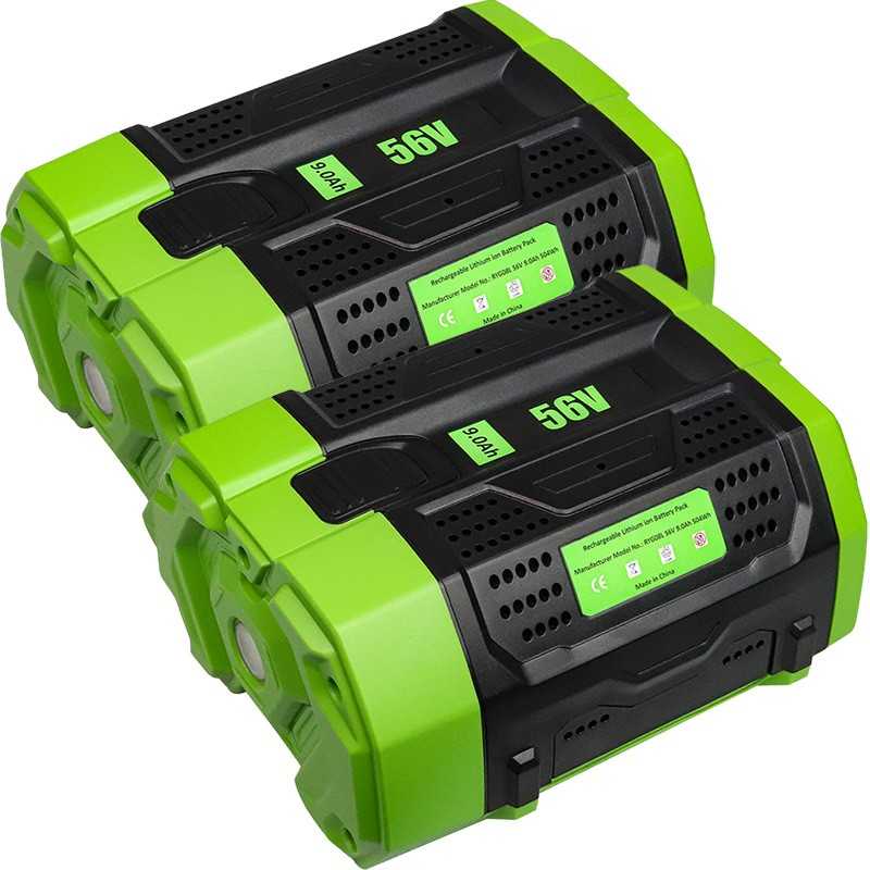Pour remplacement de batterie Lithium-Ion EGO 56V 9.0Ah BA1400T BA4200T BA2800T BA5600T (paquet double) ELE ELEOPTION - 1