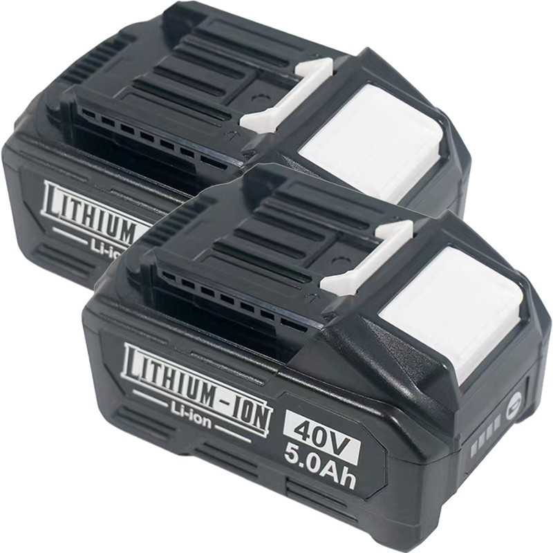 For Makita 40V 5.0Ah BL4050F XGT Lithium-Ion Battery Replacement (Twin Pack) ELE ELEOPTION - 1
