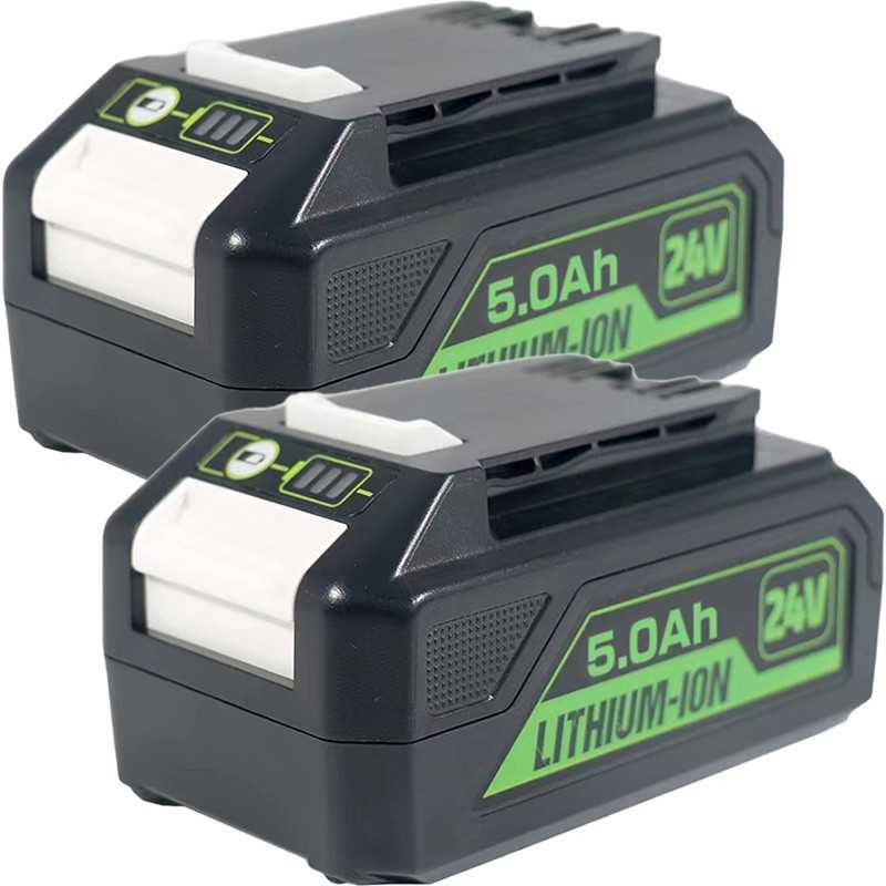 For Greenworks 24V 5.0Ah BAG710 Li-ion Battery Replacement (Twin Pack) ELE ELEOPTION - 1